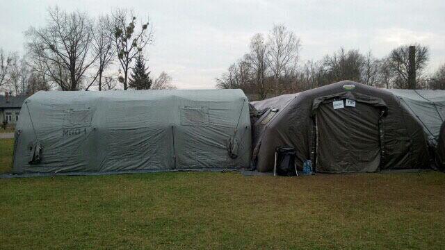 Elite anti-terrorists housed in tents