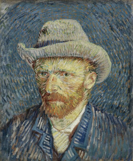 Autoportret w szarym kapeluszu. Vincent Van Gogh