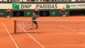 Piękna odpowiedź Ruuda na skrót Nadala w 2. gemie 2. seta finału Roland Garros