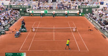 Dwie świetne akcje Nadala w 3. gemie 3. seta finału Roland Garros 2022