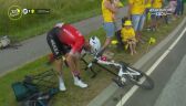 Bouet upadł na krzesełka kibiców na 3. etapie Tour de France