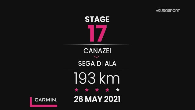Giro d'Italia 2021 - profil 17. etapu: Canazei - Sega di Ala