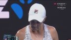 Trzecie przełamanie i 1. set dla Barty w półfinale Australian Open