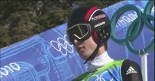 Skok Simona Ammanna z 2. serii konkursu olimpijskiego w Vancouver na dużej skoczni