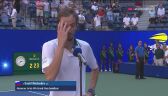 Rozmowa z Miedwiediewem po wygranej w ćwierćfinale US Open
