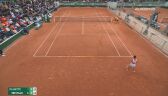 Piłka meczowa ze spotkania Linette - Trevisan w 2. rundzie Roland Garros 2022