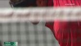 Precyzja Rogera Federera w meczu z Denisem Istominem