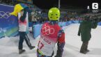 Ołeksandr Abramenko wyściskany przez swojego rywala z Rosji w finale olimpijskiego turnieju akrobacji