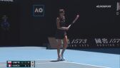 Australian Open. Frustracja Garcii w meczu z Linette w drugim secie