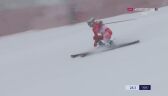 Pekin 2022 - narciarstwo alpejskie. Pierwszy przejazd Marco Odermatta w slalomie gigancie