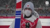 Pekin 2022 - skoki narciarskie. Rozmowa z Dawidem Kubackim po kwalifikacjach do konkursu na dużej skoczni
