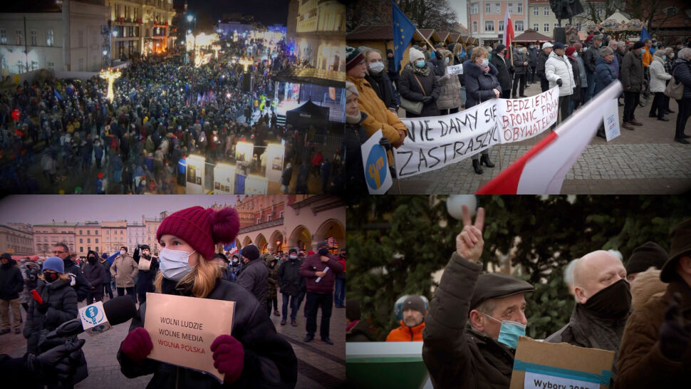 Polacy wyszli na ulice miast w obronie wolności mediów